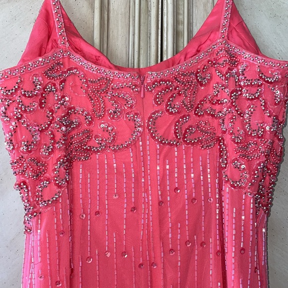 Alyce Designs Beaded Dress Gown prom wedding special event absolutely gorgeous - Picture 9 of 15